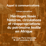Le patrimoine textile africain au centre d&rsquo;un colloque international à CY Cergy Paris Université : l&rsquo;appel à communications lancé
