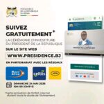 Investiture de Romuald Wadagni : la Présidence du Bénin annonce une diffusion en direct accessible sans forfait Internet